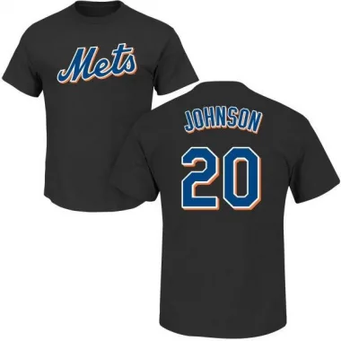 Black Men's Howard Johnson New York Mets Roster T-Shirt -