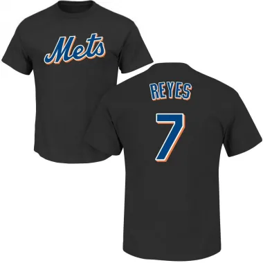 Black Men's Jose Reyes New York Mets Roster T-Shirt -