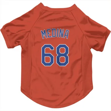Black New York Mets Adonis Medina   Dog & Cat Pet Jersey