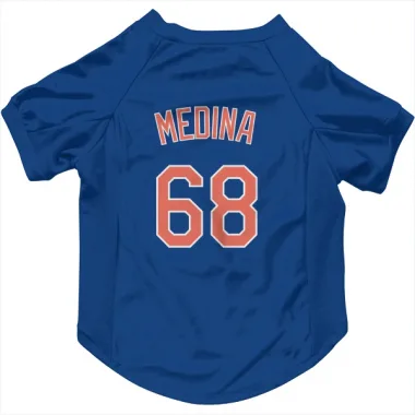 Royal New York Mets Adonis Medina   Dog & Cat Pet Jersey