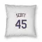 White New York Mets Christian Scott   Pillow Cover (18 X 18)